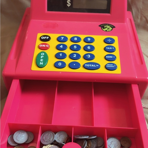 Pink Register Toys | Kids Toy Cash Register Pink Play Money Register | Poshmark